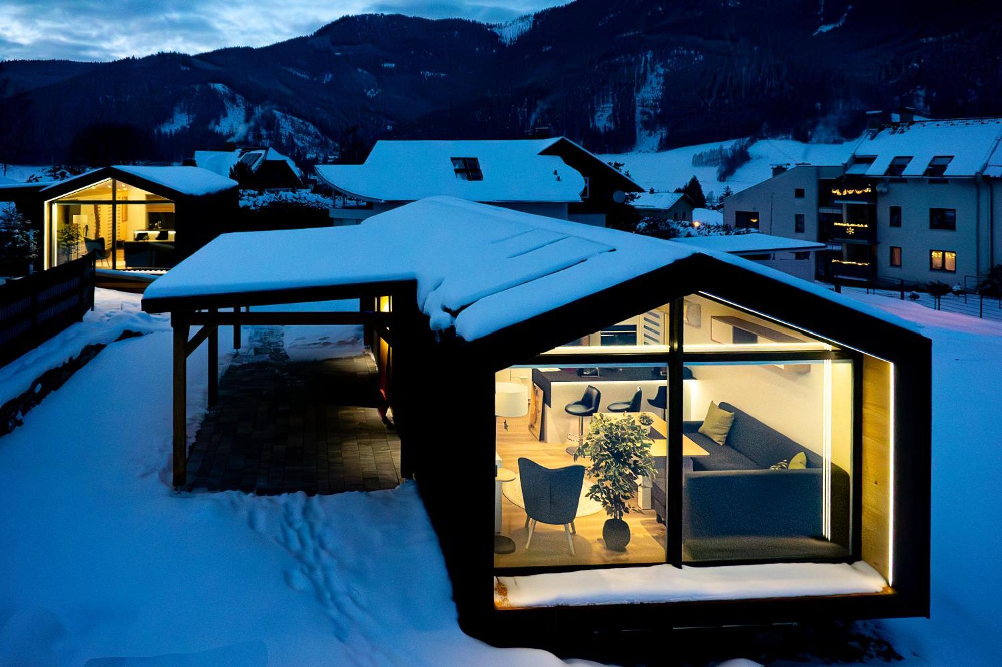 Chalet Stuhleckblick-Ferienhaus Direkt An Der Piste Und Mit Eigener Sauna シュピタール・アム・ゼンメリング エクステリア 写真